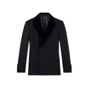 Pánské Bundy Tom Ford Organza Reverse Twill Cooper Černé | 098136-KYA