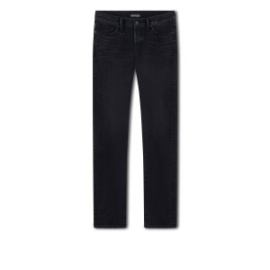 Pánské Džíny Tom Ford Japanese Selvedge Slim Fit Černé | 640379-ECB
