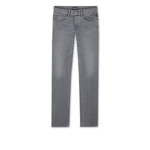 Pánské Džíny Tom Ford Rovný Japanese Selvedge Šedé | 785406-ELD