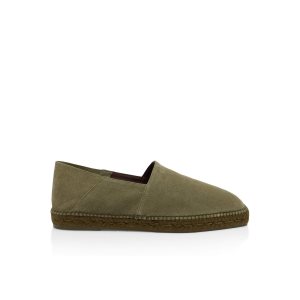 Pánské Espadrilky Tom Ford Semišové Barnes Drab Military | 371054-IDN