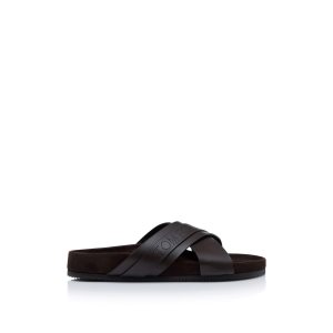 Pánské Espadrilky Tom Ford Smooth Læder Wicklow Slider Hnědé | 690748-QRM