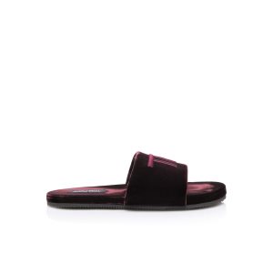 Pánské Espadrilky Tom Ford Velvet Harrison Vínové | 945016-UAK