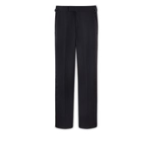 Pánské Kalhoty Tom Ford Black Mohair O'Connor Evening Trousers Černé | 096384-VZX