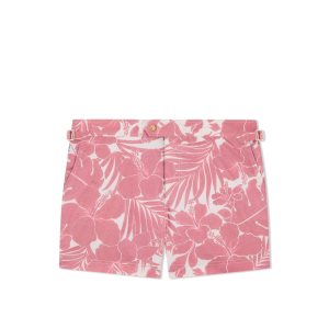 Pánské Kalhoty Tom Ford Floral Print Swim Krátké Růžové | 498273-VIA