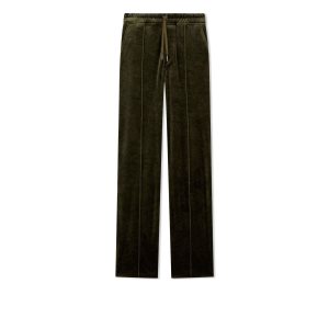 Pánské Kalhoty Tom Ford Jersey Velvet Jogger Ebony | 107695-RVX