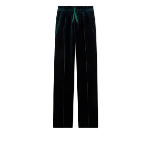 Pánské Kalhoty Tom Ford Viscose Fluid Velvet Cooper Tailored Jogger Tyrkysové | 317204-PML