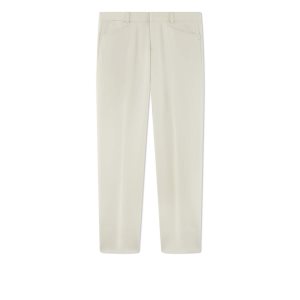 Pánské Kalhoty Tom Ford Whipcord Atticus Trouser Bílé | 784196-ATR
