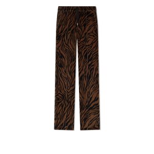 Pánské Kalhoty Tom Ford Zebra Print Velour Jogger Hnědé Černé | 083716-BJP