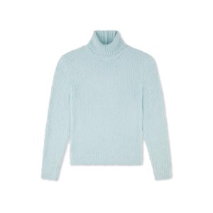 Pánské Knitwear Tom Ford Brushed Silk Roll Neck Tyrkysové | 519687-HUN