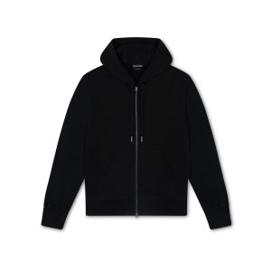 Pánské Knitwear Tom Ford Cashmere Blend Hoodie Černé | 075269-YDW