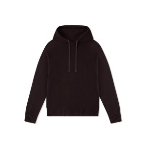 Pánské Knitwear Tom Ford Seamless Cashmere Hoodie Hnědé | 439806-TDX