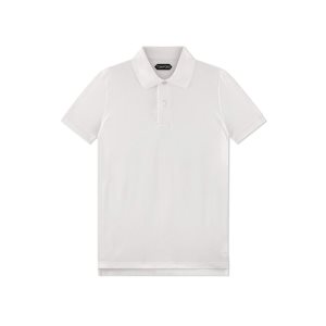 Pánské Knitwear Tom Ford Towelling Polo Bílé | 230918-WJC