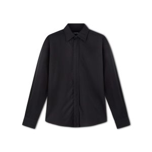 Pánské Košile Tom Ford Poplin Fluid Fit Černé | 596170-BSU