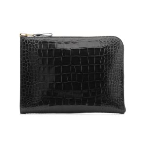 Pánské Kufříky Tom Ford Alligator Buckley Zip Portfolio Černé | 543719-YDX