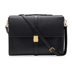 Pánské Kufříky Tom Ford Grain Læder 001 Černé | 921647-NXV