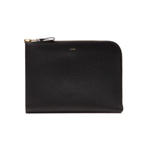 Pánské Kufříky Tom Ford Grain Læder Buckley Zip Portfolio Černé | 361795-PLY