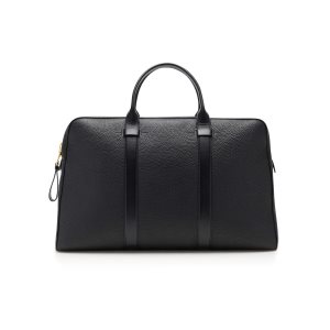 Pánské Kufříky Tom Ford Grain Læder Buckley Černé | 751069-YCK