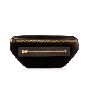 Pánské Ledvinka Tom Ford Velvet Buckley Hnědé Čokolády | 062179-NRB