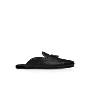 Pánské Loafers Tom Ford Grain Læder Winston Pantofle Černé | 206984-GKC