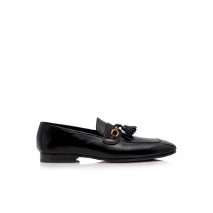 Pánské Loafers Tom Ford Lakovaná Jack Tassel Černé | 278461-RVQ