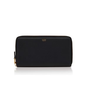 Pánské Malé Peněženky Tom Ford Grain Læder Travel Wallet Černé | 519742-DQI