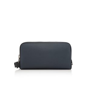 Pánské Malé Peněženky Tom Ford Grain Læder Double Zip Blankyt | 586012-OST