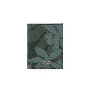 Pánské Malé Peněženky Tom Ford Orchid Camo Print Folding Cardholder Fialové Maskáčové | 389426-VMN