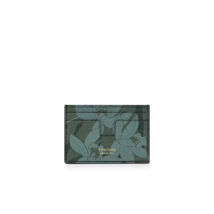 Pánské Malé Peněženky Tom Ford Orchid Camo Print Classic Cardholder Fialové Maskáčové | 904871-DSO