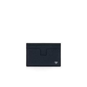 Pánské Malé Peněženky Tom Ford Small Grain Læder Classic Cardholder Blankyt | 243196-IZS