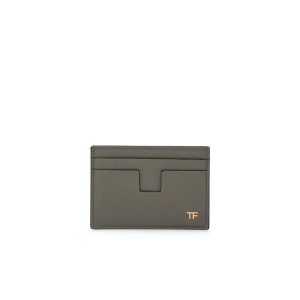 Pánské Malé Peněženky Tom Ford Small Grain Læder Money Clip Cardholder Šedé | 403258-FSB