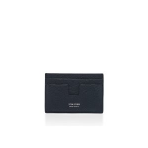 Pánské Malé Peněženky Tom Ford Soft Grain Læder Classic Cardholder Blankyt | 268049-IFN