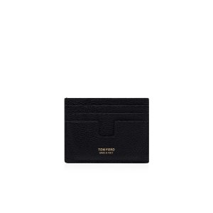 Pánské Malé Peněženky Tom Ford Two-tone Grain Læder Cardholder Černé Hnědé | 095316-RBV