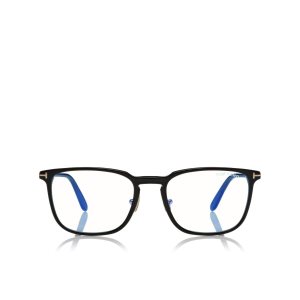 Pánské Optický Tom Ford Blue Block Classic Rectangular Černé | 521076-YKZ