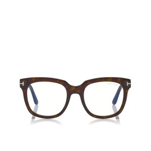 Pánské Optický Tom Ford Blue Block Large Tmavě | 268703-VIE