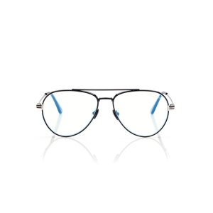 Pánské Optický Tom Ford Blue Block Pilot Shape Černé | 379480-NCW