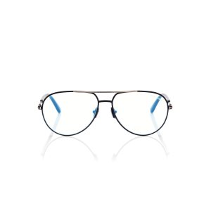 Pánské Optický Tom Ford Blue Block Pilot Černé | 319726-QJO