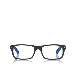 Pánské Optický Tom Ford Blue Block Rectangular Černé | 948132-IEV