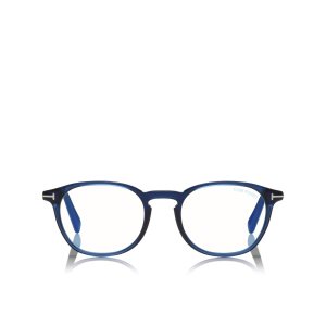 Pánské Optický Tom Ford Blue Block Round Blankyt | 417025-GOQ