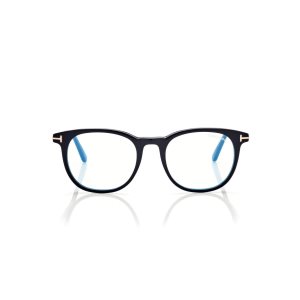 Pánské Optický Tom Ford Blue Block Soft Round Černé | 463278-TLM