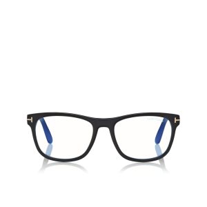 Pánské Optický Tom Ford Blue Block Soft Square Černé | 129605-FIO