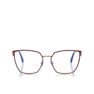 Pánské Optický Tom Ford Blue Block Soft Square Červené | 806574-NYQ