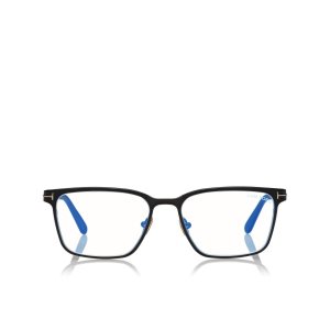 Pánské Optický Tom Ford Blue Block Squared Černé | 932485-ZJD