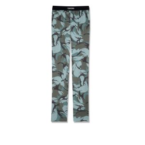 Pánské Pyžamové Kalhoty Tom Ford True Camo Silk Aquarelli | 163078-PZF