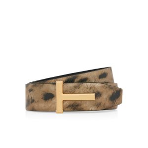 Pánské Pásky Tom Ford Distressed Leopard Print T Icon Leopard | 509378-RSB