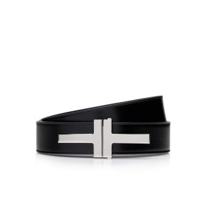 Pánské Pásky Tom Ford Double T Černé | 624801-UPQ