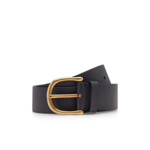 Pánské Pásky Tom Ford Grain Læder Jeans 40mm Černé | 418269-FSK