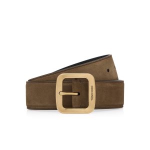 Pánské Pásky Tom Ford Semišové Square Nut | 631807-BHX