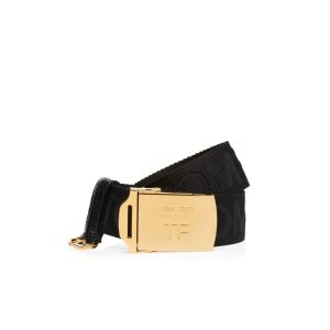 Pánské Pásky Tom Ford Webbing Military Černé | 631287-HAW