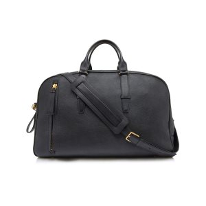 Pánské Příruční Zavazadlo Tom Ford Grain Læder Buckley Bowling Bag Černé | 437819-UMC