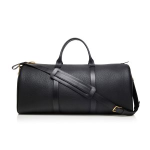 Pánské Příruční Zavazadlo Tom Ford Grain Læder Large Buckley Holdall Černé | 569073-WEX